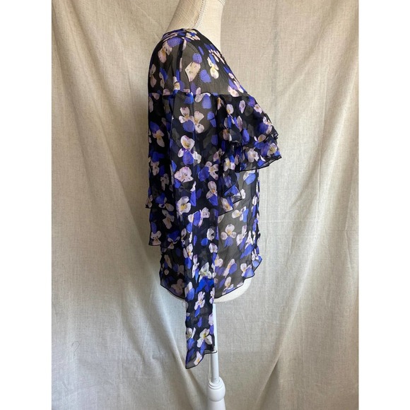 Philosophy Lorenzo Di Lorenzo Serafini Silk Floral Tiered Top Size 4 - Picture 6 of 16